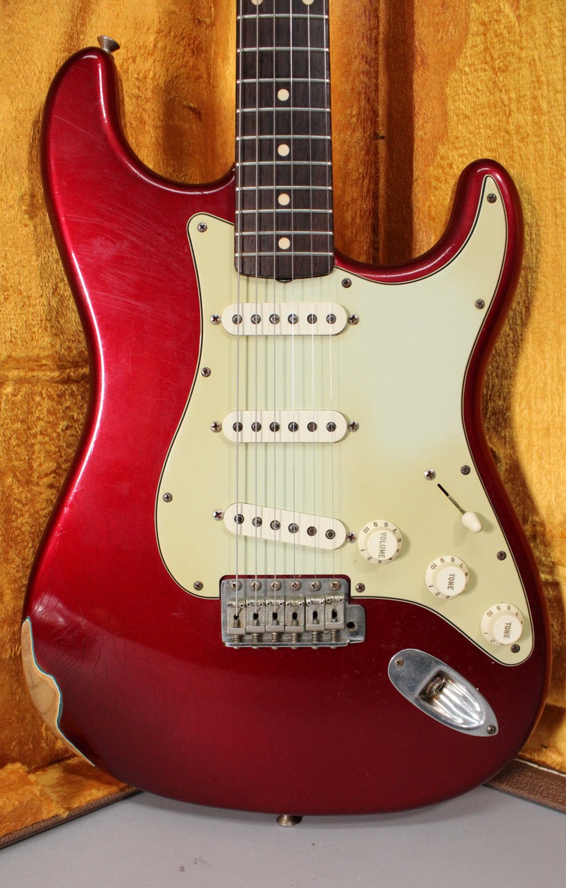 2002 Fender Custom Shop 1960 Stratocaster Candy Apple Red Relic w/OHSC