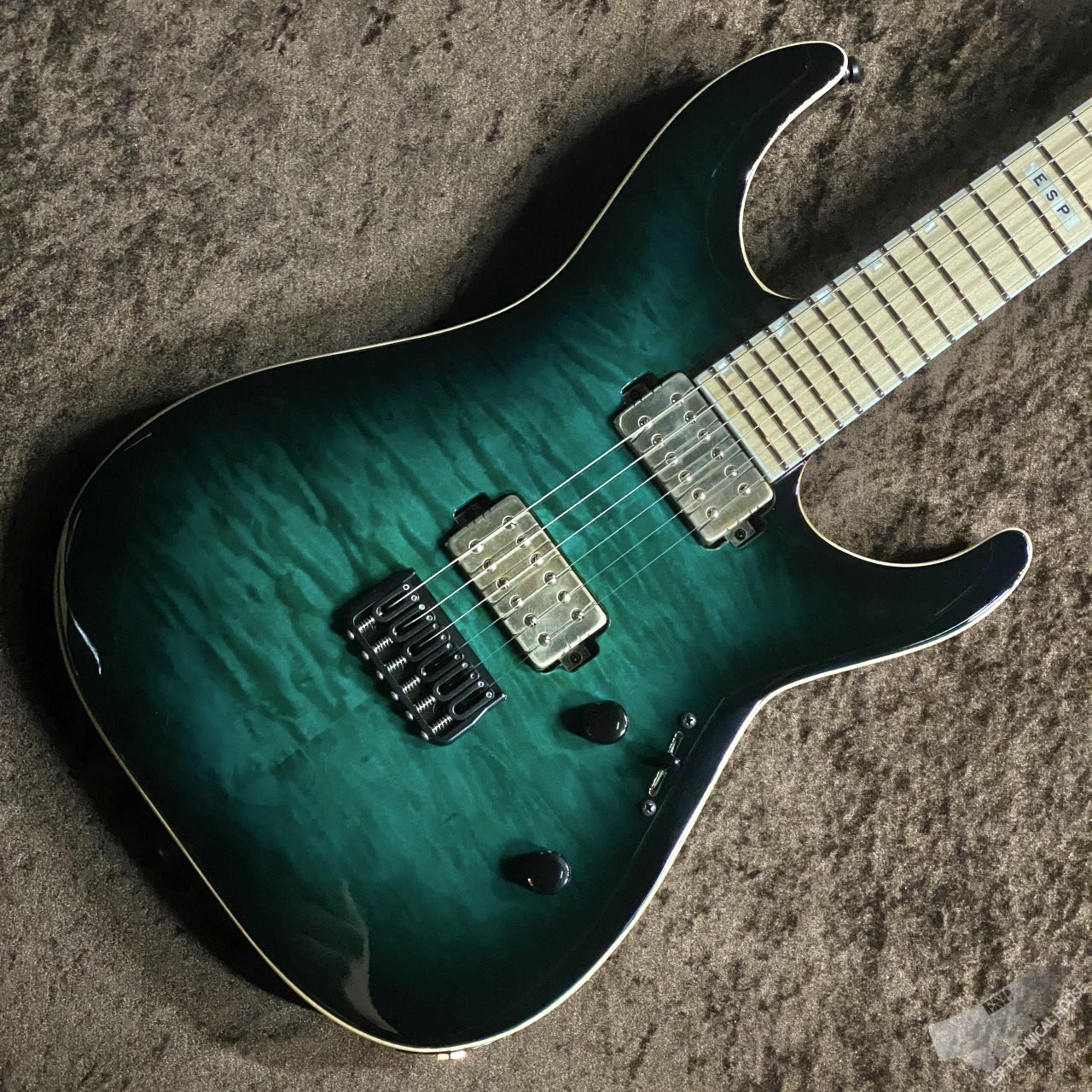 E-II M-II NT HS QM Black Turquoise Burst #GG7zz