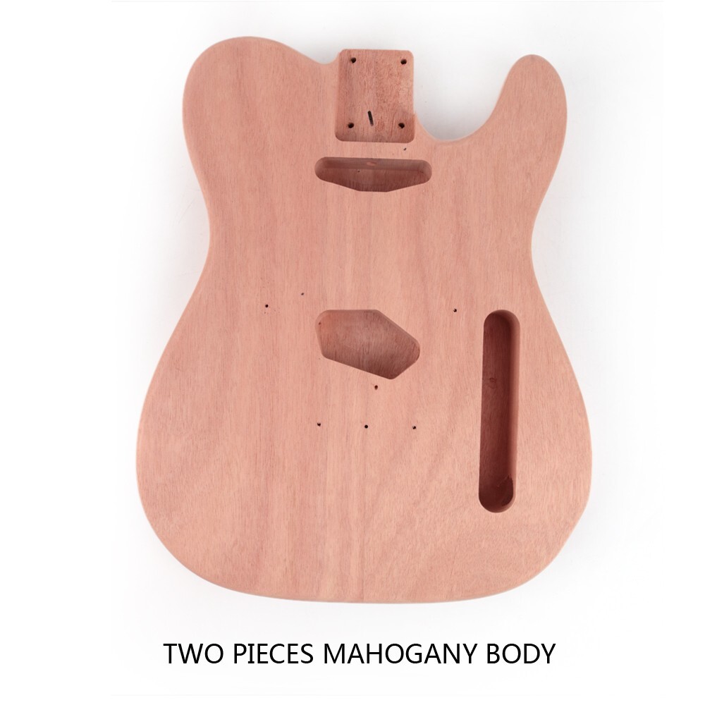 DIY electric TL guitar kits roasted maple neck 2pcs mahogany body rosewood FN