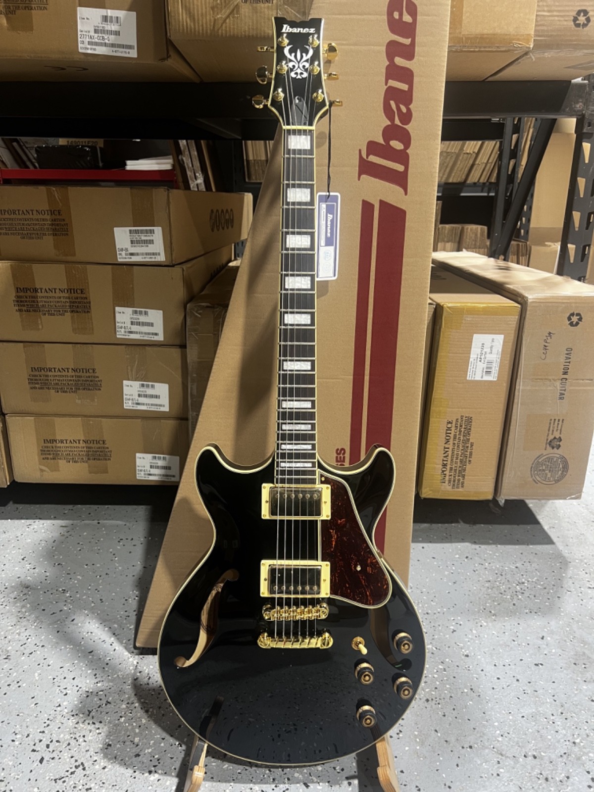 Ibanez Artcore AM73G Electric Guitar – Black