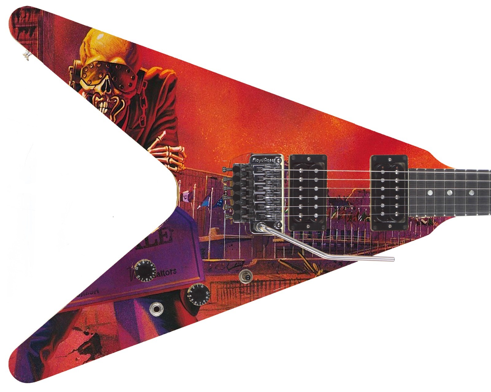 Guitar Skin Axe Wrap Re-skin Metal Rock Megadeath 18″ X 27″ Peace Sells 1221