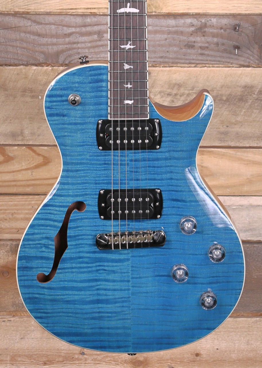 PRS SE Zach Myers Semi-Hollow Electric Guitar Myers Blue w/ Gigbag