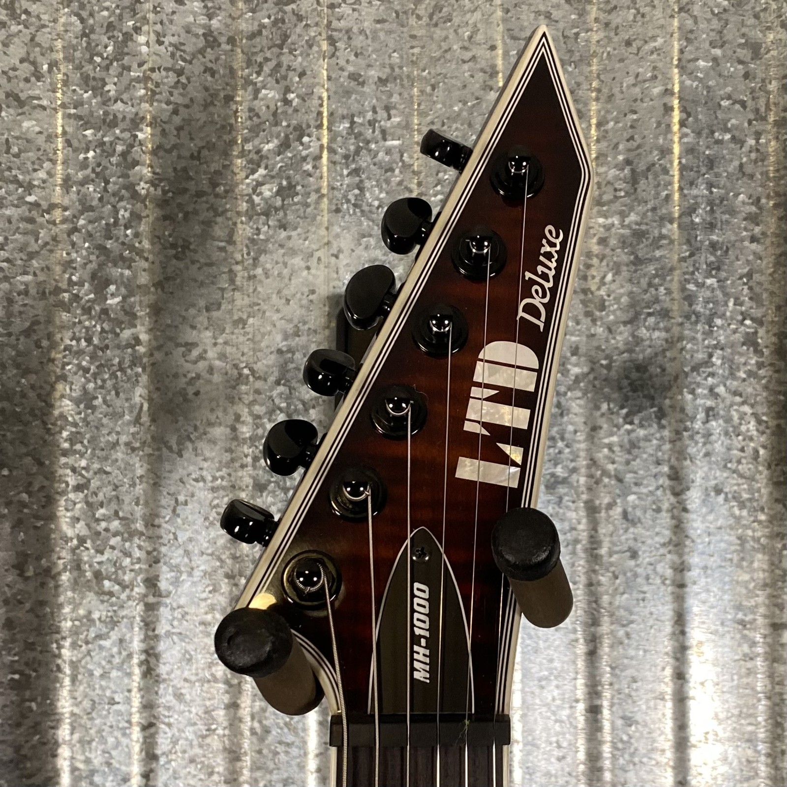 ESP LTD MH-1000 Evertune Dark Brown Sunburst Guitar LMH1000ETFMDBSB #0746 Used