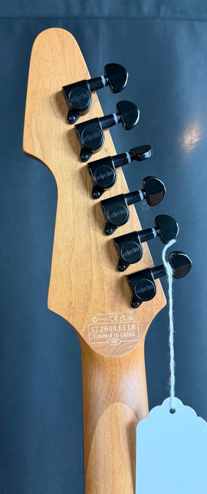 Schecter Avenger Standard Electric Guitar Charcoal Satin Ash Finish