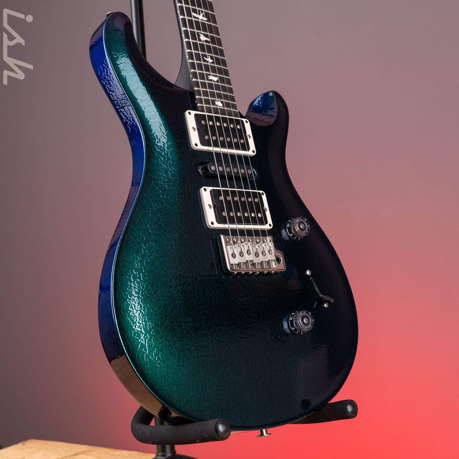PRS CE 24 Special Green to Blue Colorshift Crackle w/ Black Satin Neck Sprayer’s