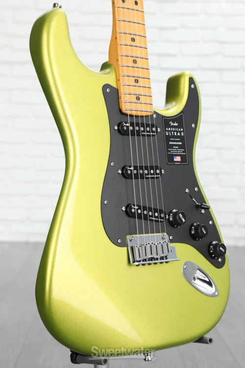 Fender American Ultra II Stratocaster Electric Guitar – Solar Flare, Maple