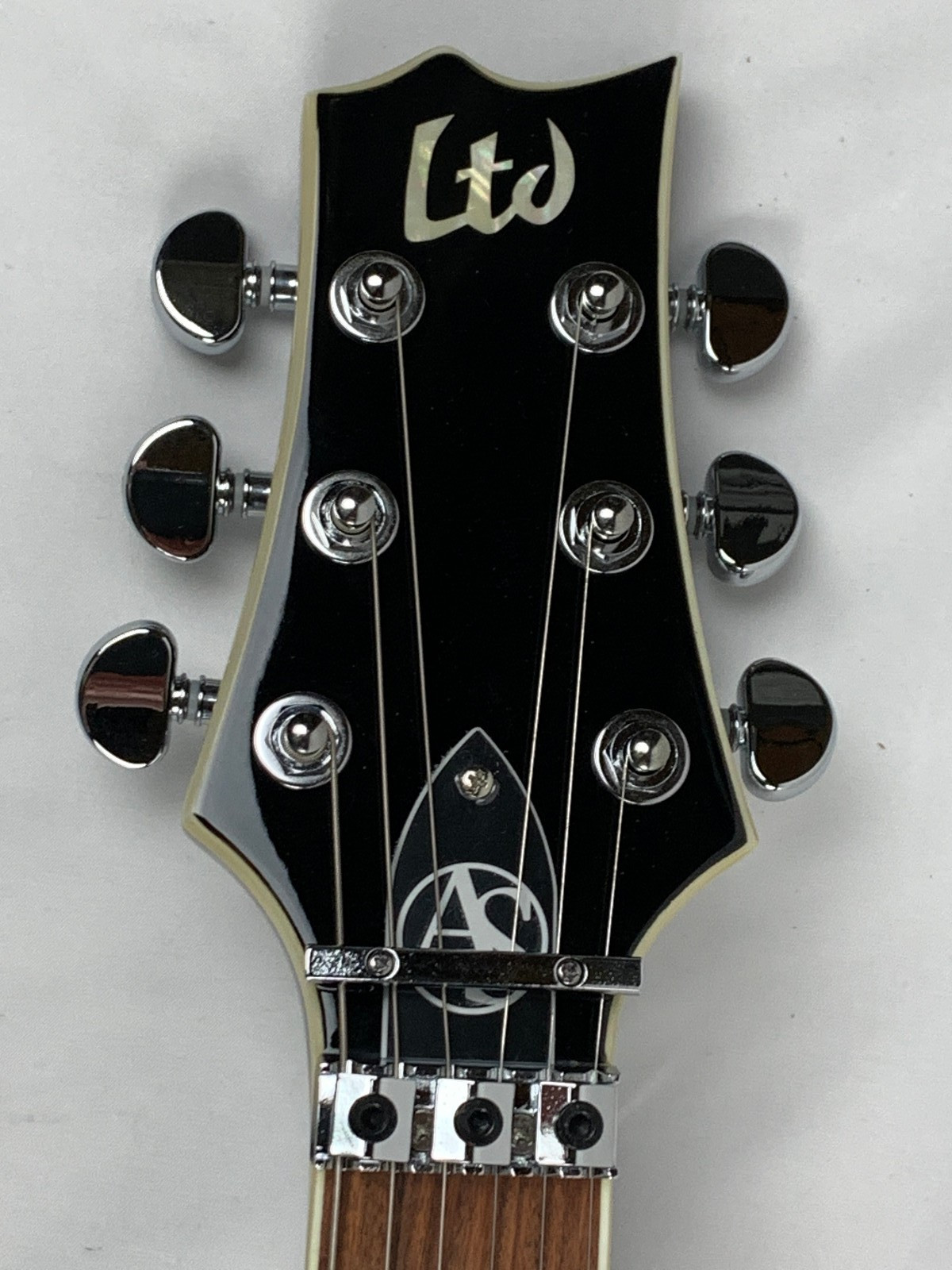 ESP LTD AS-1 FR FM Alex Skolnick Black Aqua Sunburst Guitar + Case B-Stock Korea