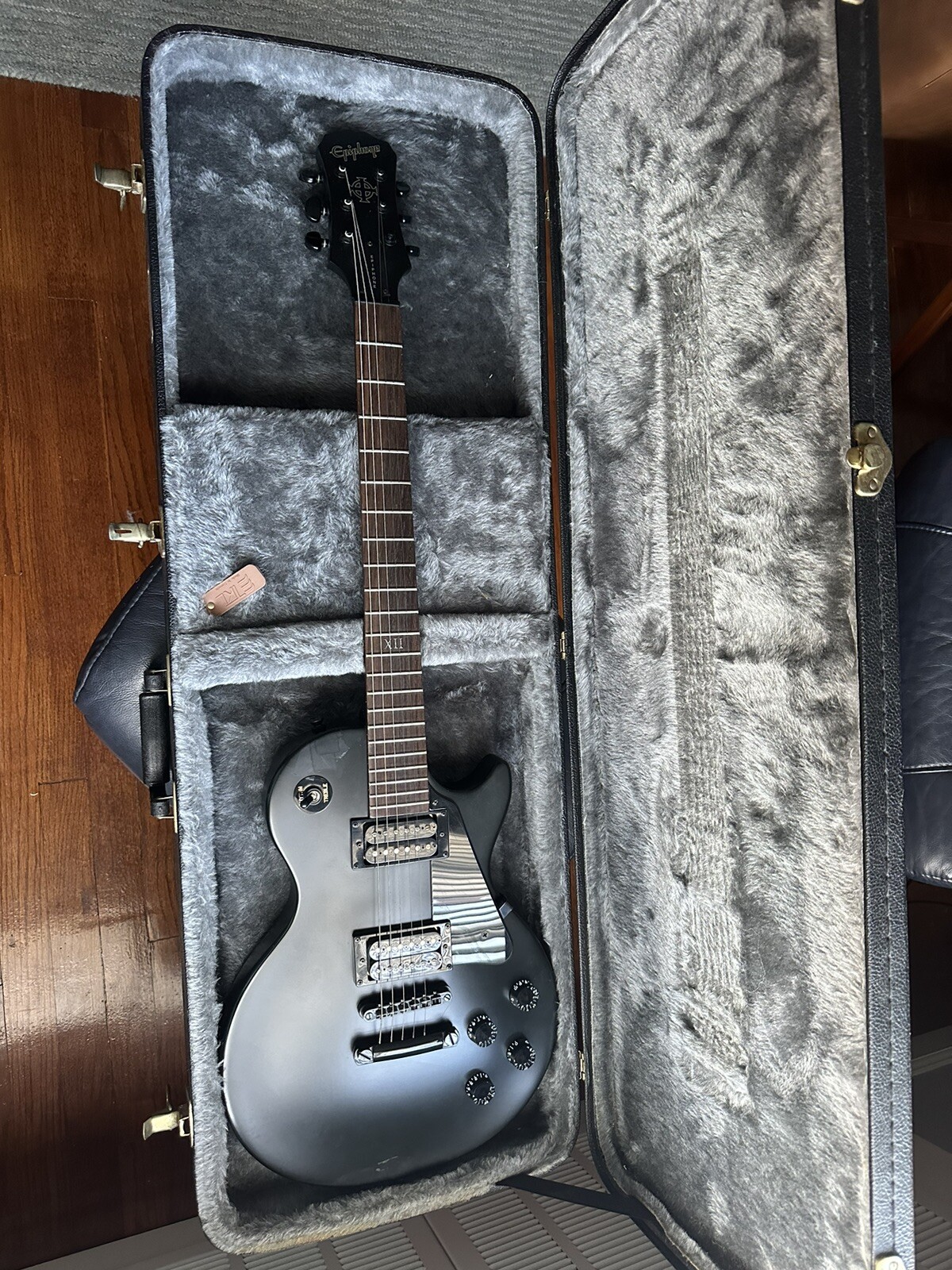 2003 Made Epiphone Goth XII 6 String Guitar With Original Case