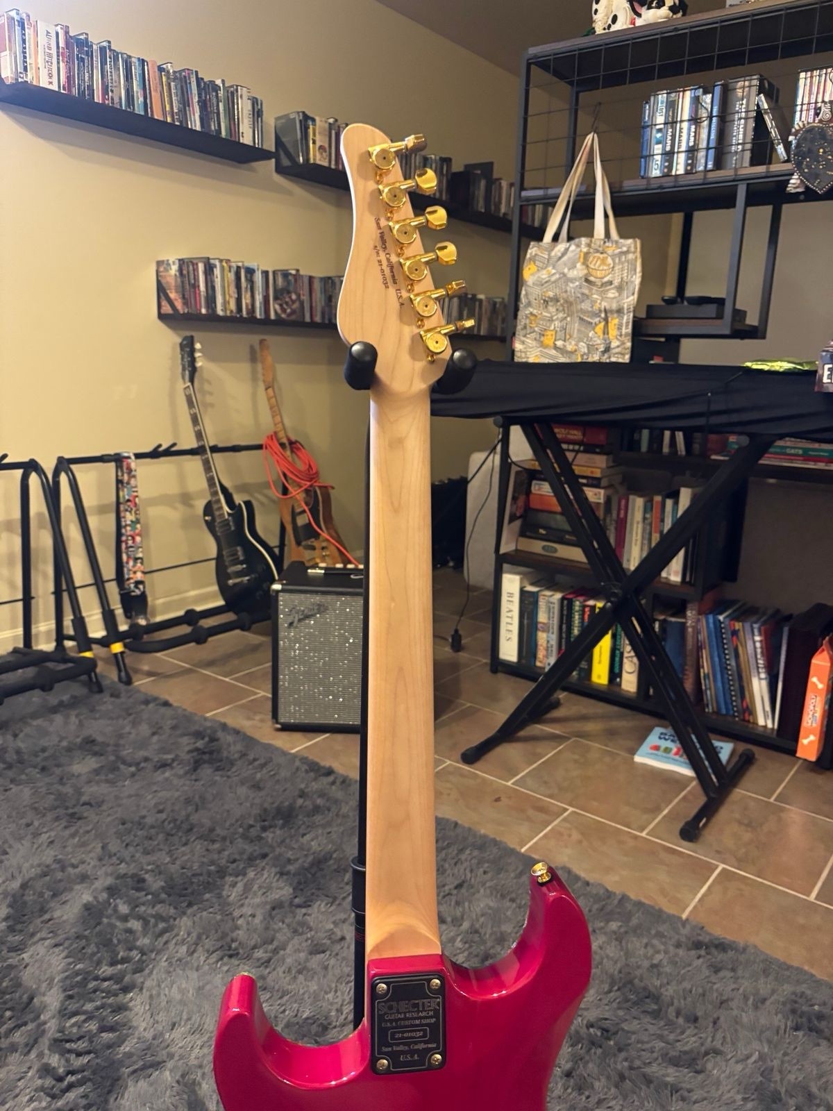 Schecter Sunset Custom II Stabilized Top Trans Pink