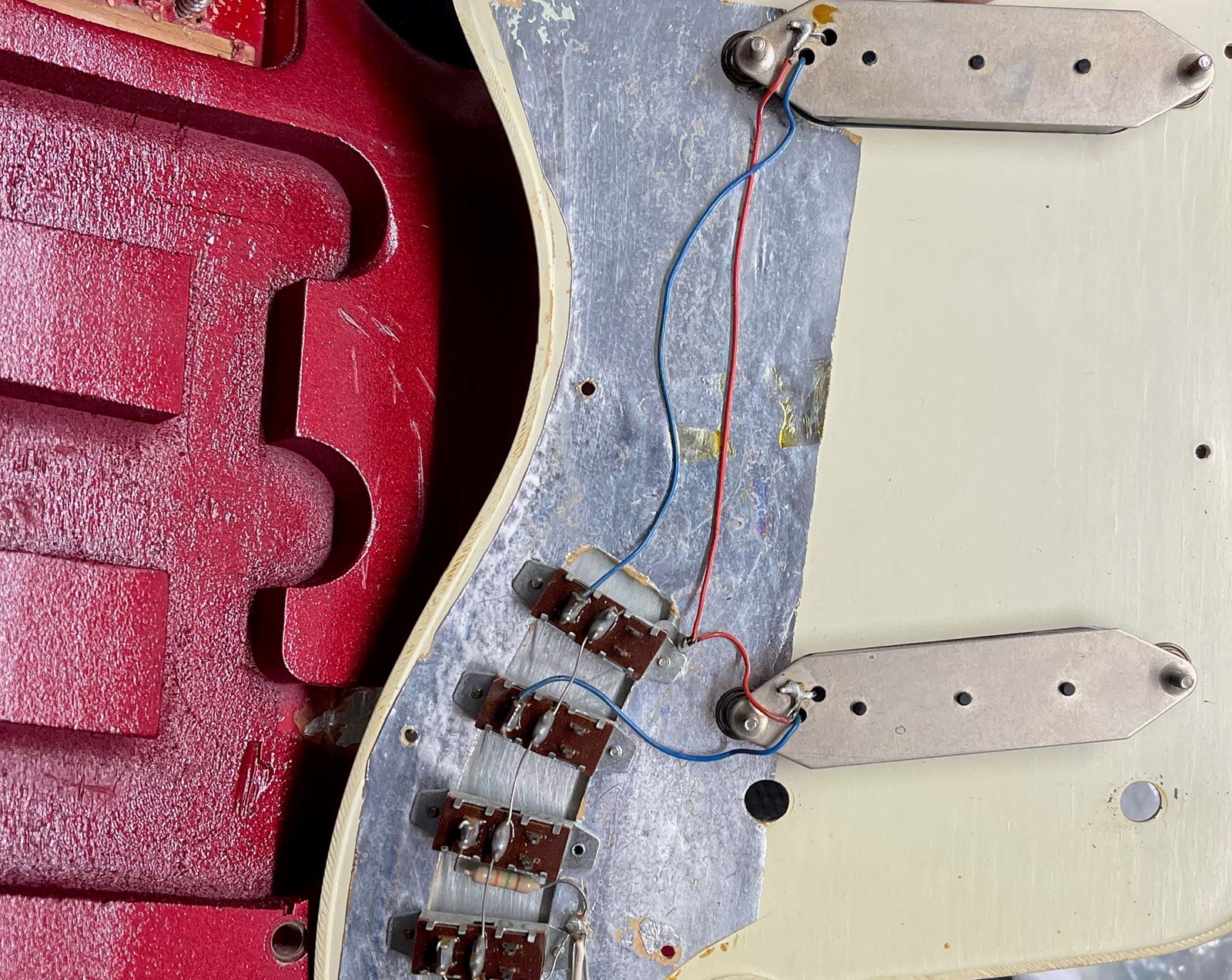 Used 1964 Hagstrom II Electric Guitar with Case- Red