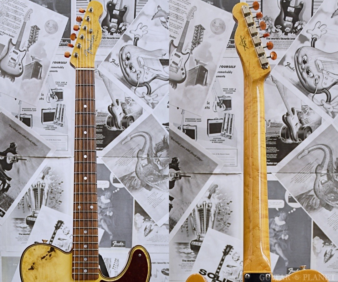 Fender Custom Shop Buckeye Burl Double Esquire Thinline 2022 Electric Guitar