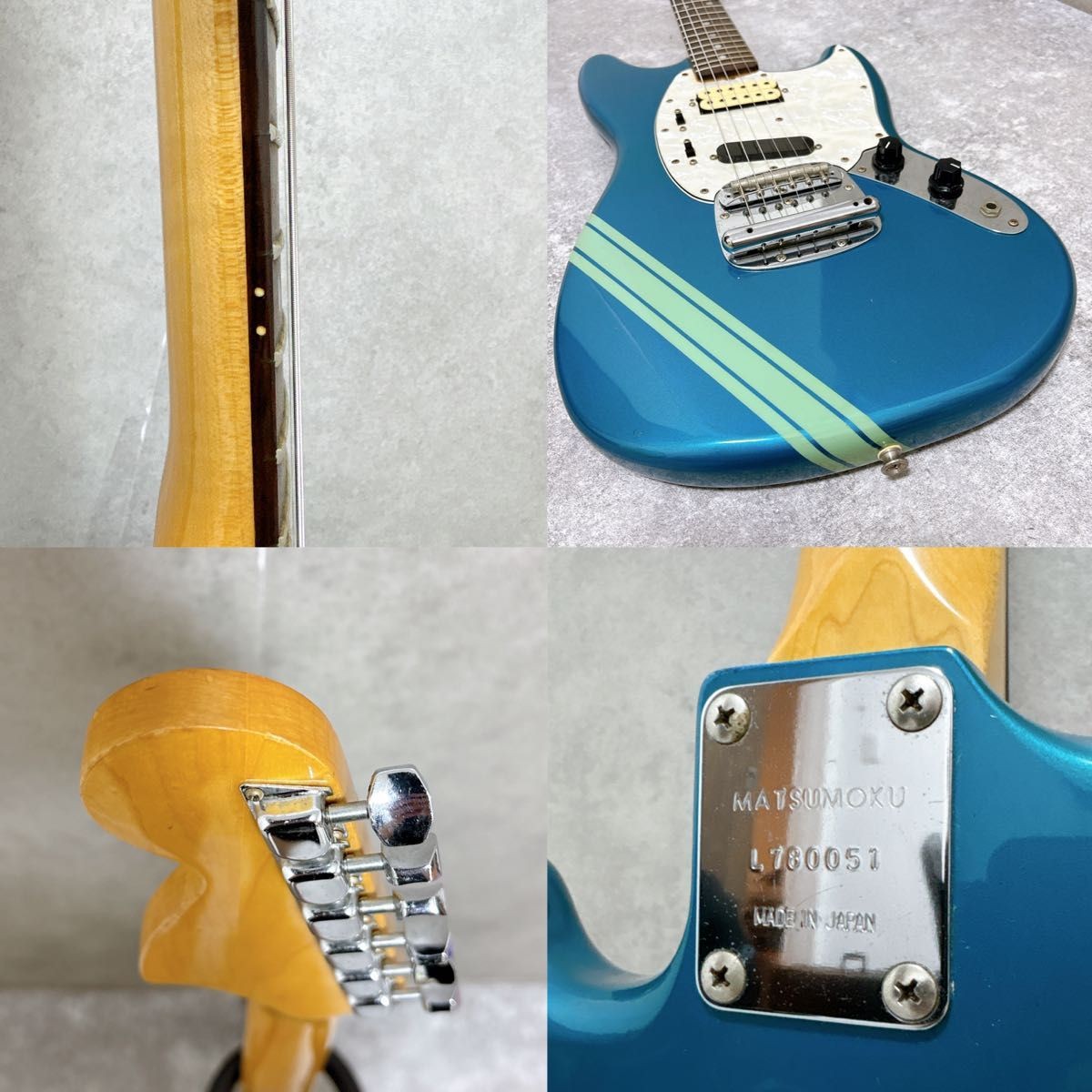 Westminster Mustang Electric Guitar Blue MT-400 Made in Japan Hard Rock