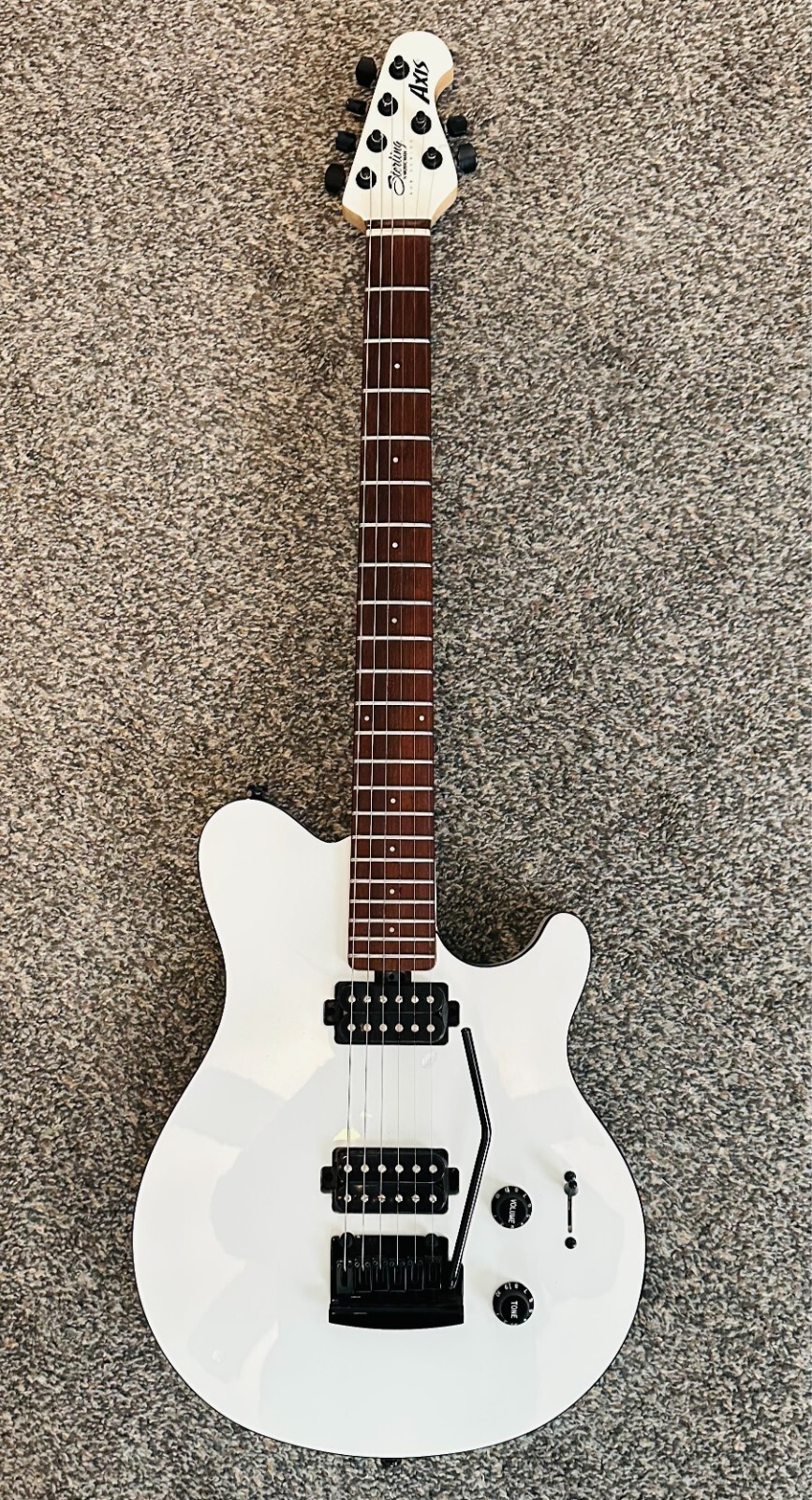 Sterling by Music Man ‘AXIS’ White Electric Guitar