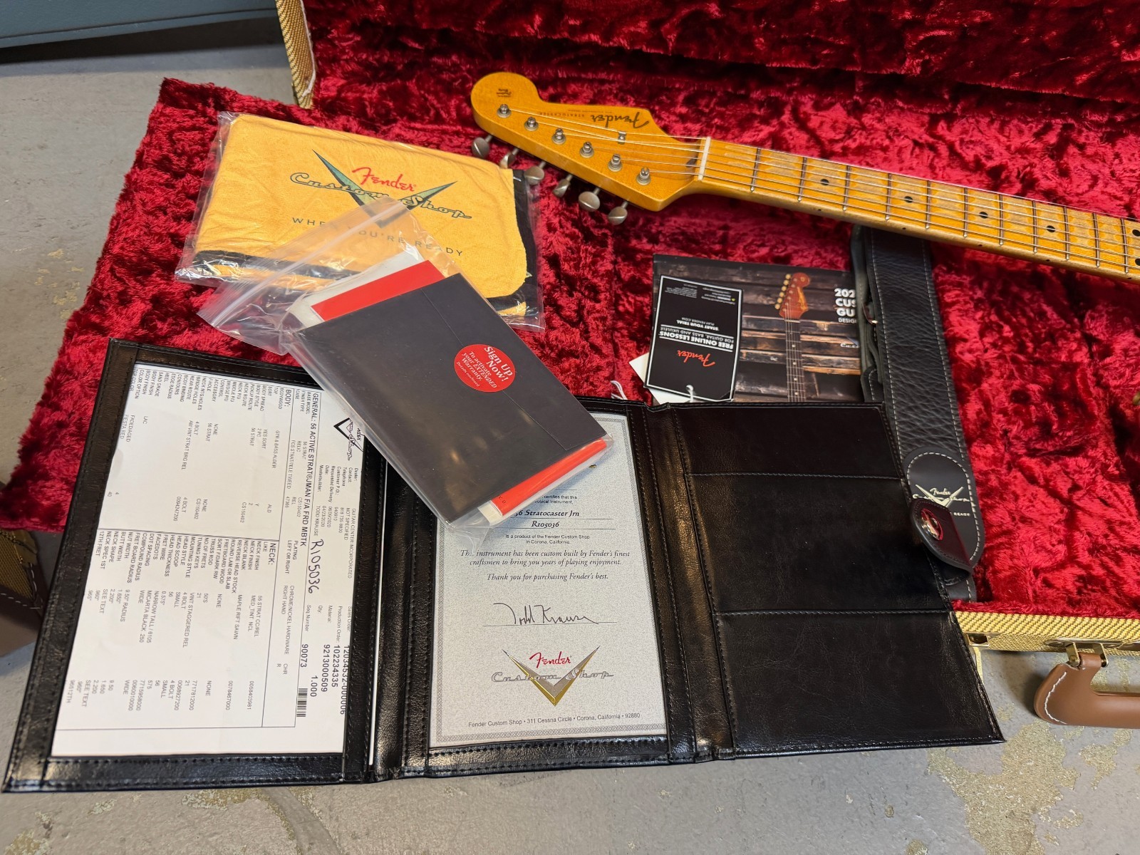 Fender Custom Shop Masterbuilt Todd Krause 56 Relic Stratocaster Fiesta Red