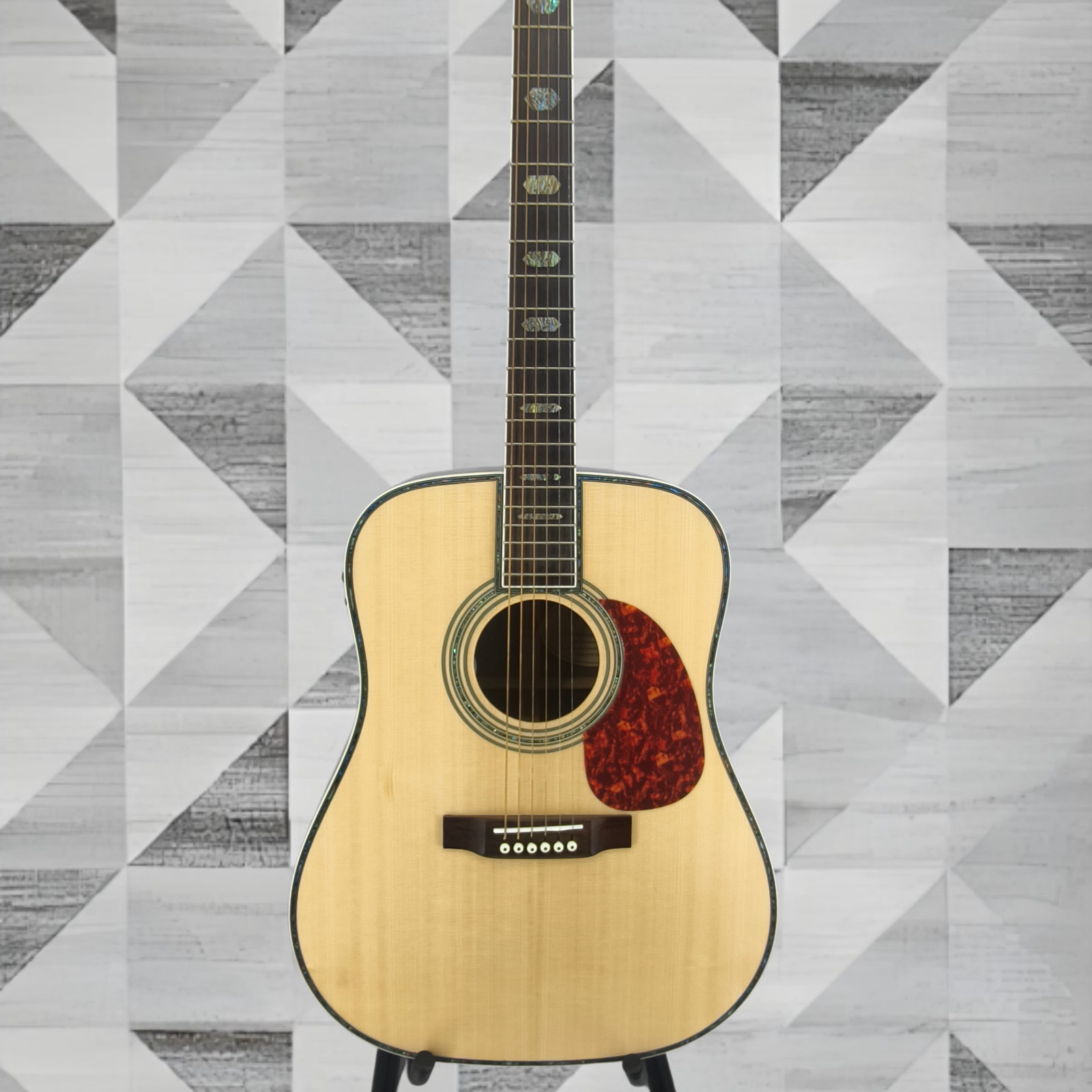 US Ship D-45 Acoustic Guitar – Dreadnought Body Abalone Inlay Solid Spruce Top