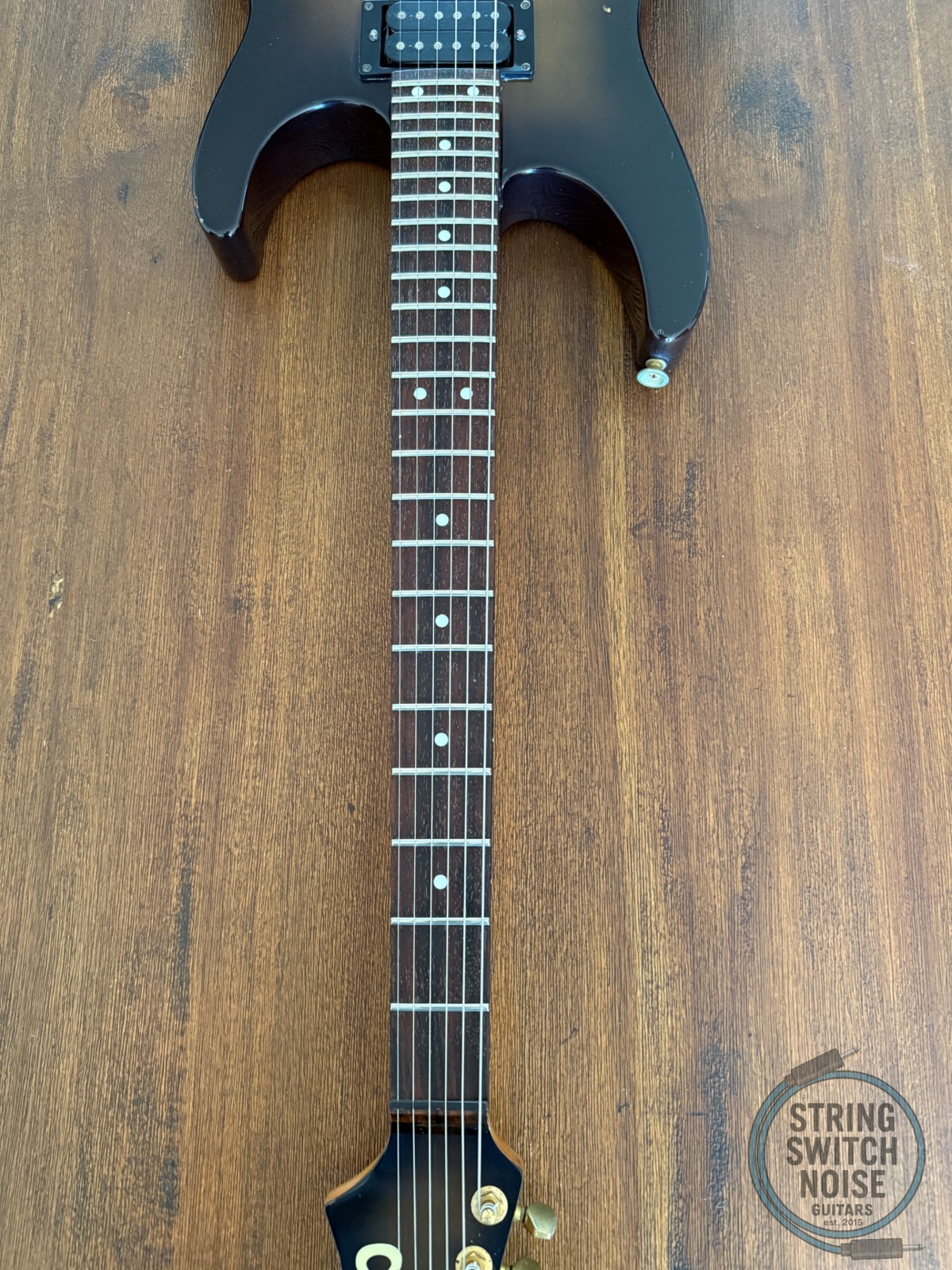 Charvel Stratocaster, by Jackson, HSH, Black/Green Burst, MIJ, 1991