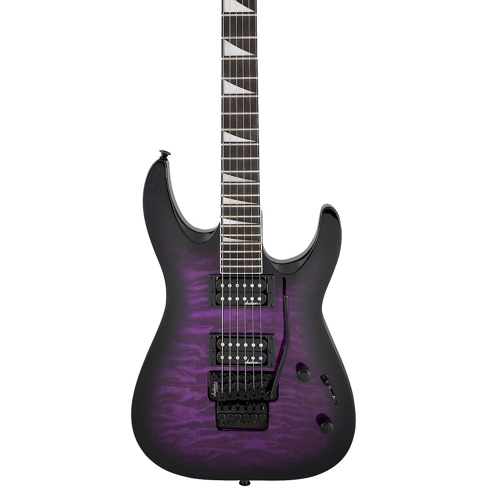 Jackson Dinky JS32Q DKA Arch Top Electric Guitar Transparent Purple Burst