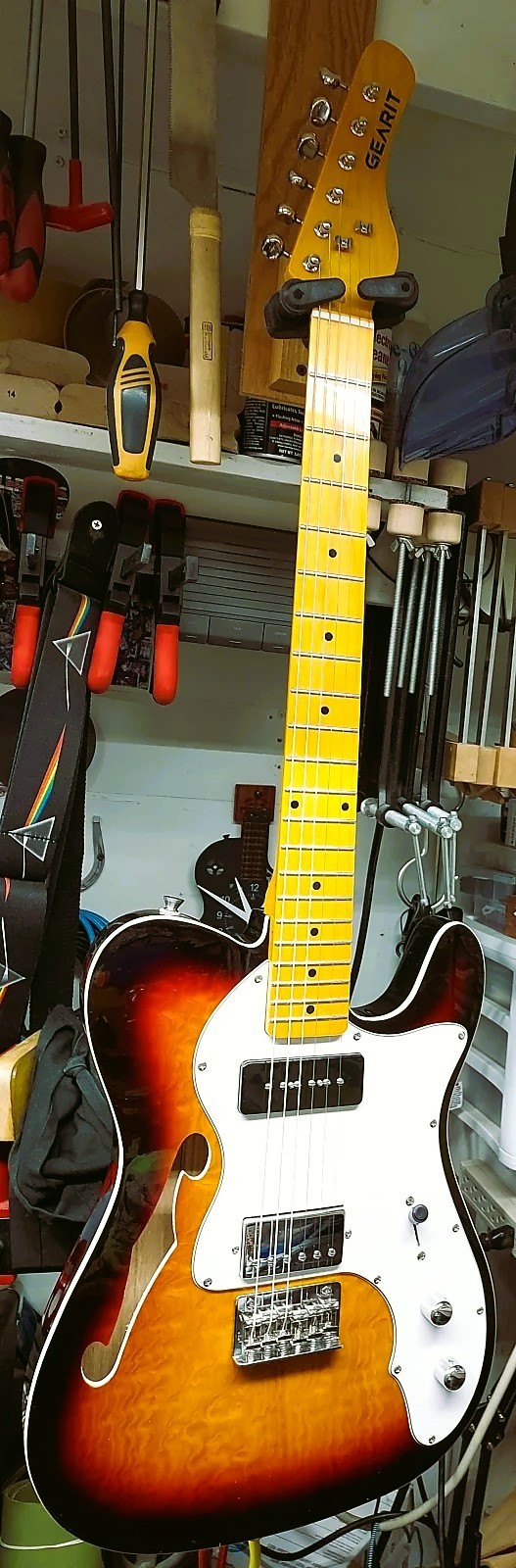 Thinline Telecaster style Major Upgrades GEARit GTL-200 Shoreline Thinline Tele