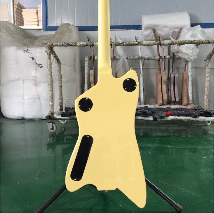 Custom Billy-Bo Thunderbird Cream Yellow Ebony Fretboard Gold Hardware