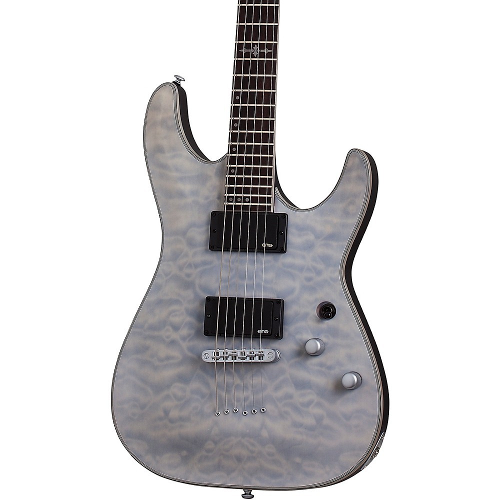 Schecter Guitar Research C1 Platinum Electric Guitar Transparent White Satin