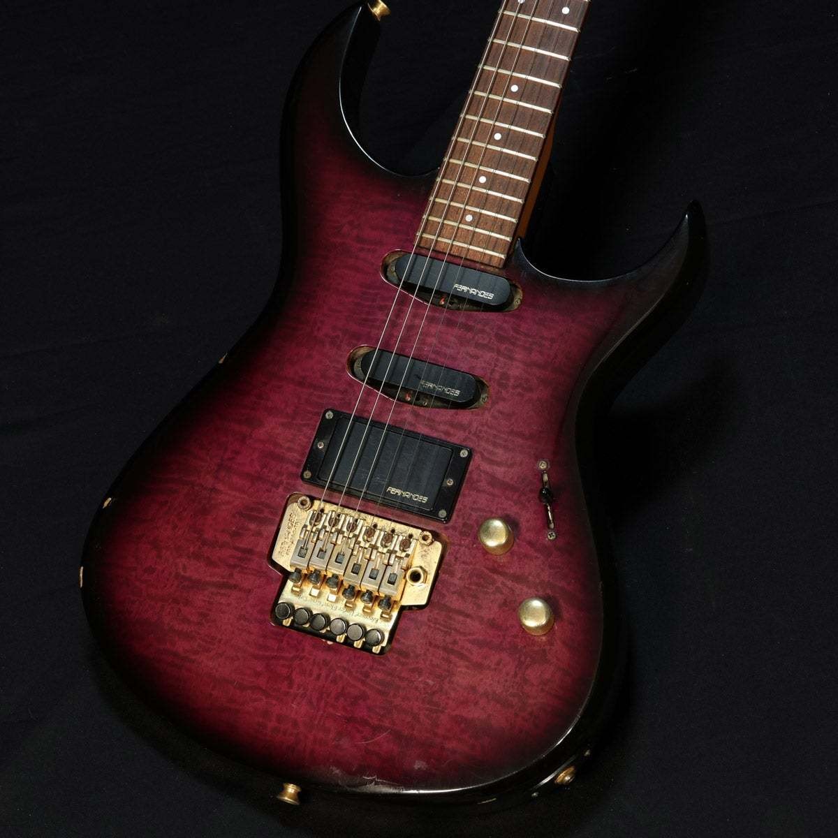 Fernandes/Burny Fgz-550 See Thru Purple Burst Undefined Translation Ali Fukuoka