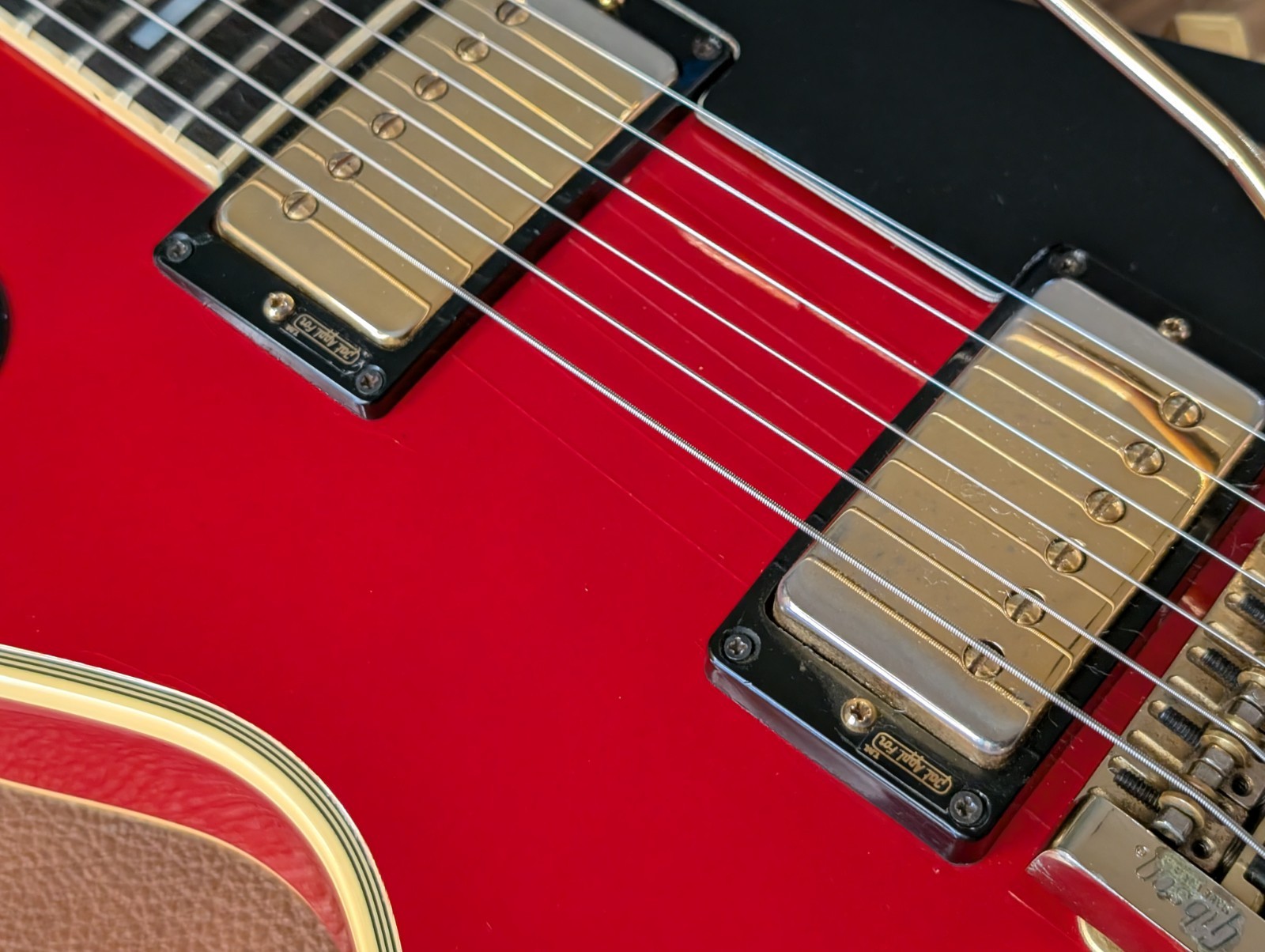 1985 Gibson Les Paul Custom Electric Guitar Ferrari Red Tim Shaw 100% Original