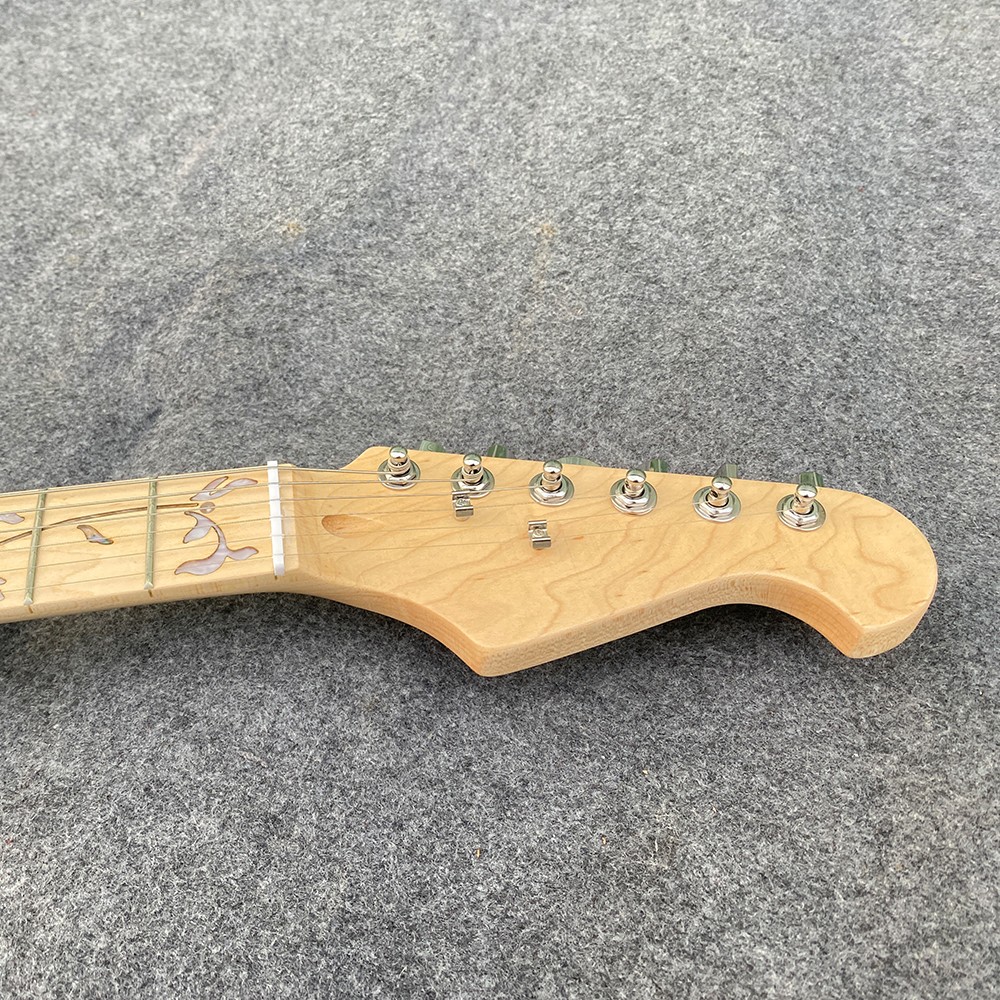 Electric Guitar Acrylic Body Maple Neck 22 Fret SSS Pickup Nice Tone LED Light