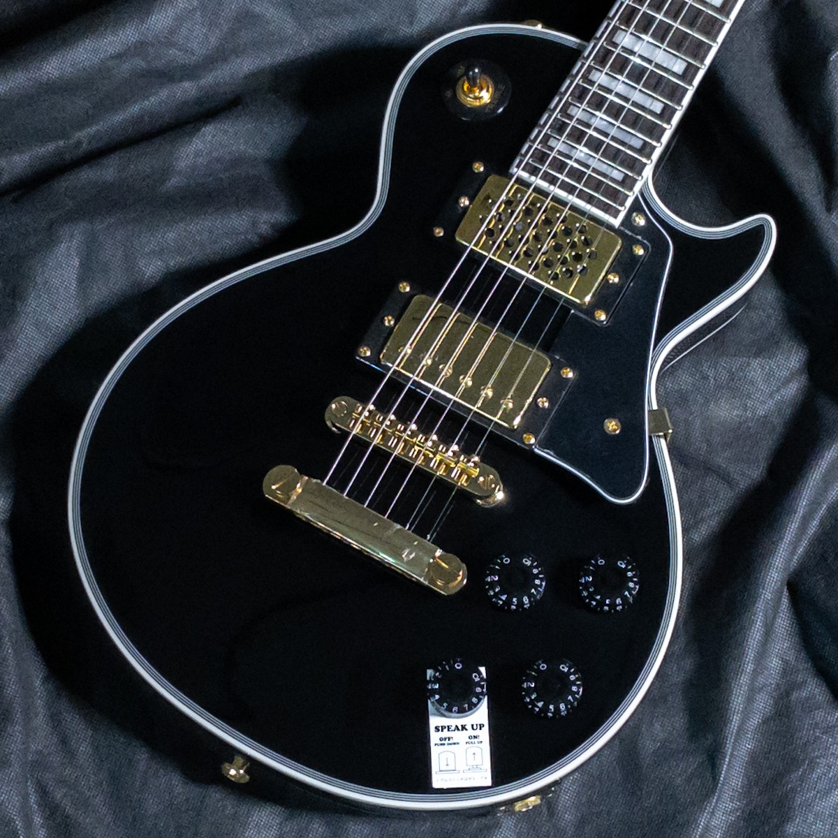 GrassRoots G-LPC-MINI Black Les Paul type Electric Guitar New From Japan
