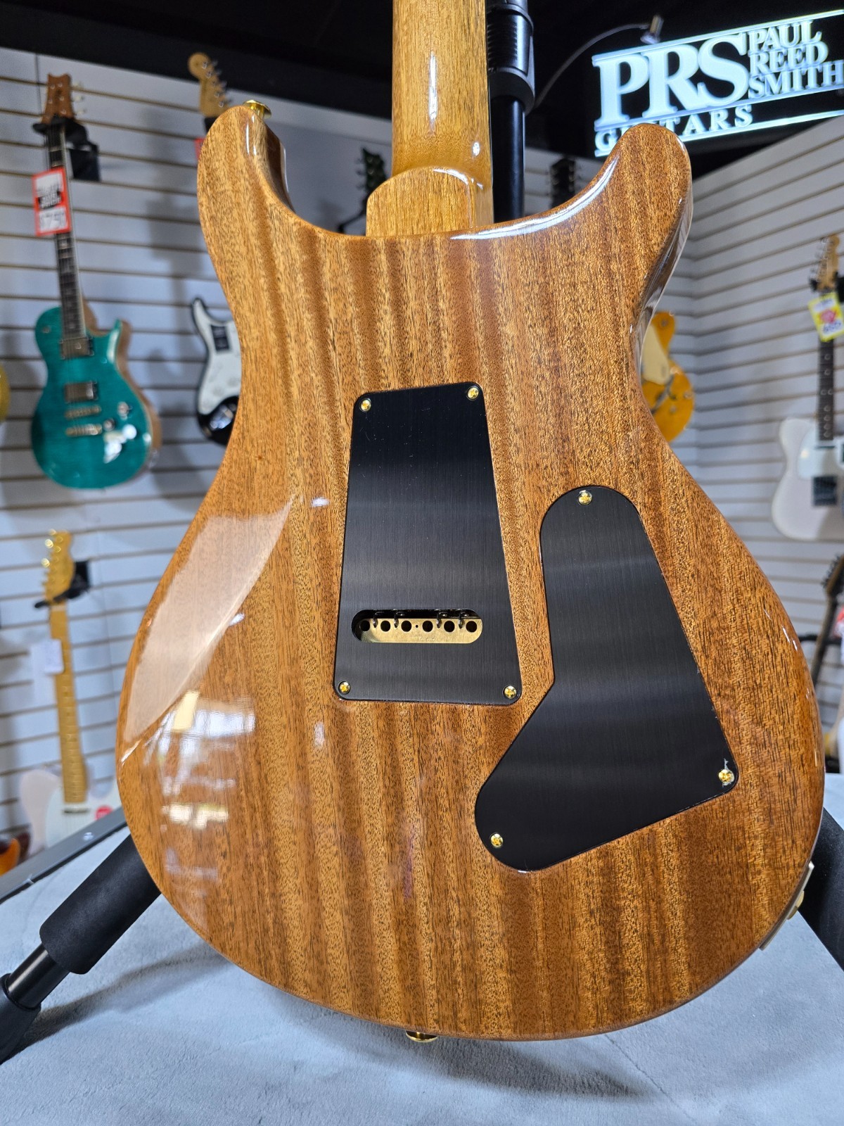PRS Wood library, 10-Top, Custom 24 Left Handed- Copperhead w/OHSC & PLEK*D #597