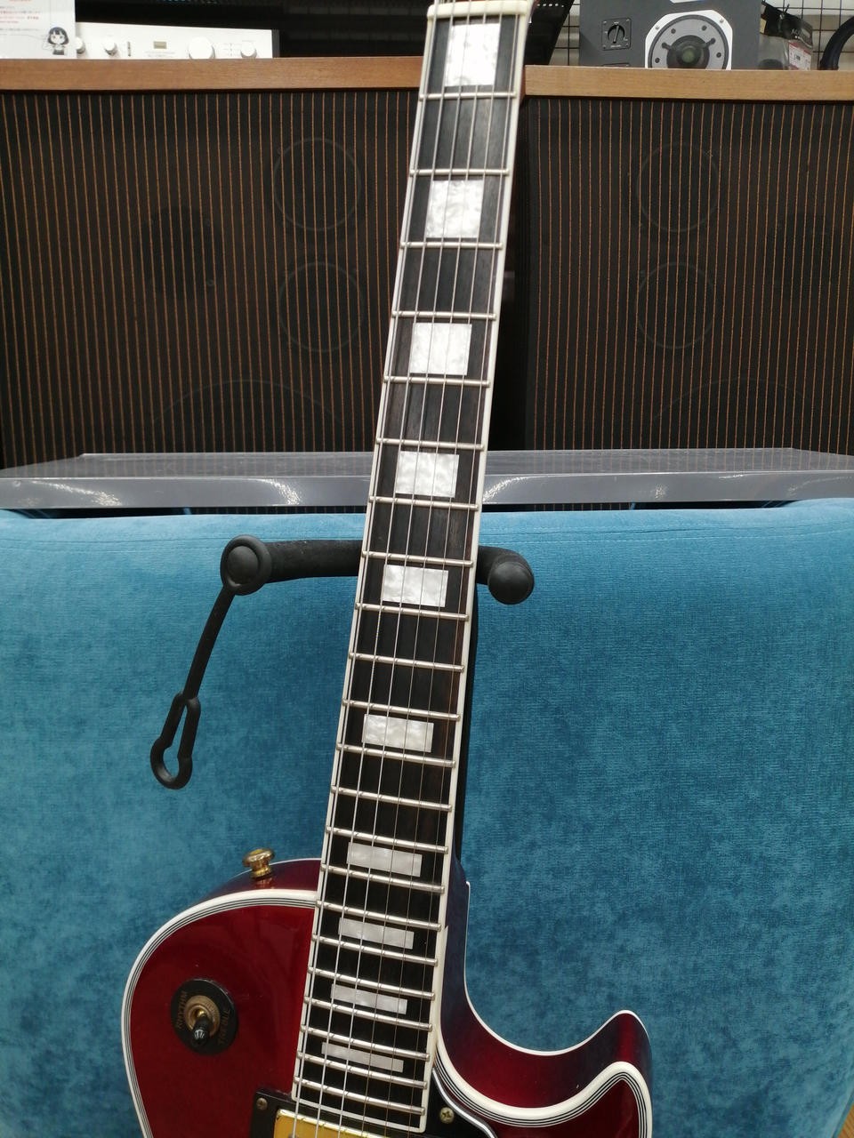 GRASSROOTS G-LP-C Red Les Paul custom type Electric Guitar Used From Japan
