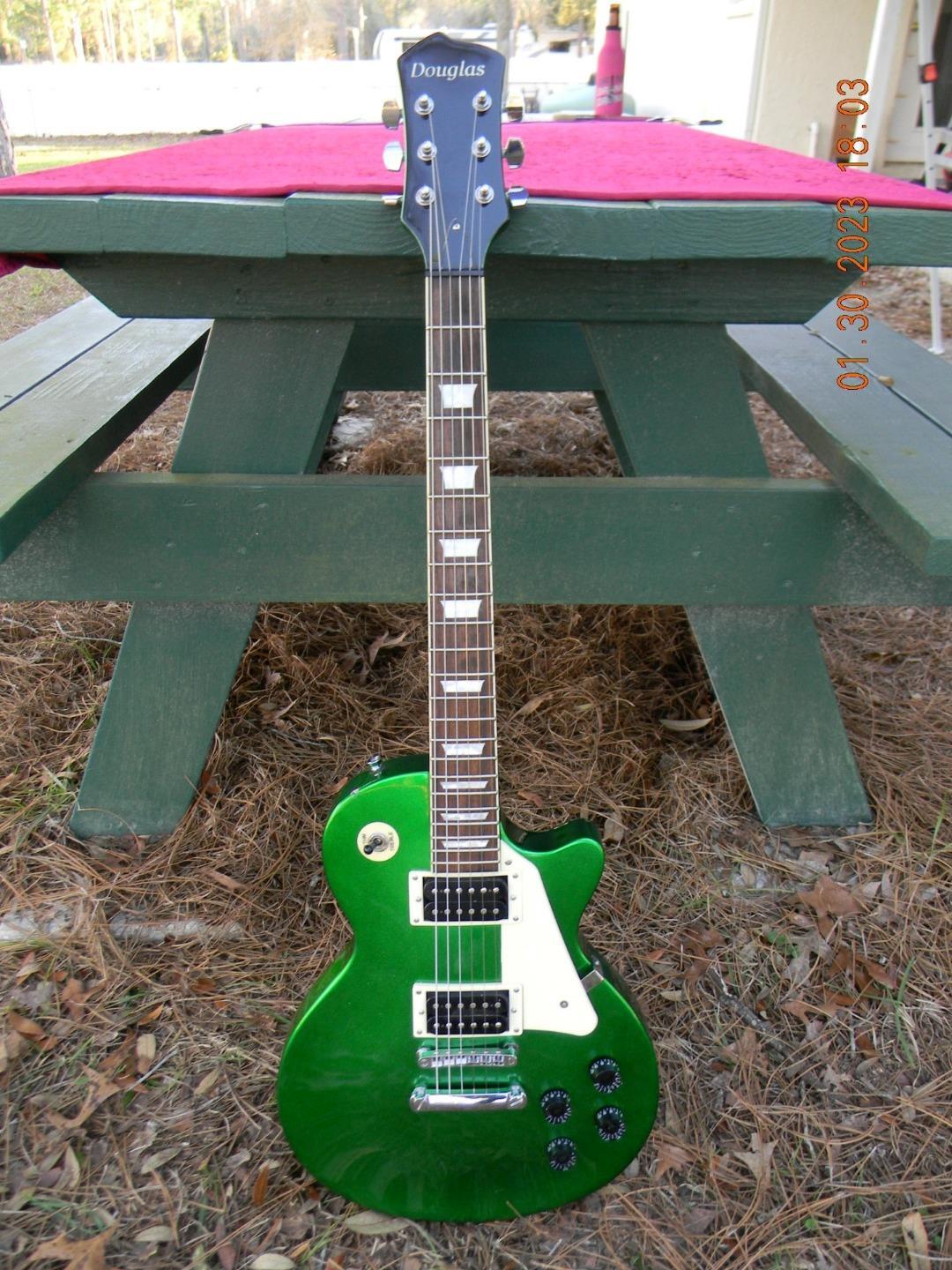 Douglas Shadow LP Style,Epiphone Pickups,Capacitors Upgraded, Has Nick