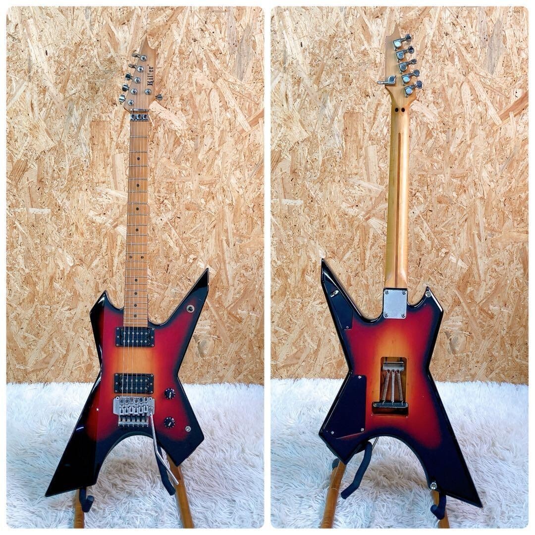 Electric Guitar Killer KG-Pirates Early Model c.1988 Rare Color Floyd Rose Japan