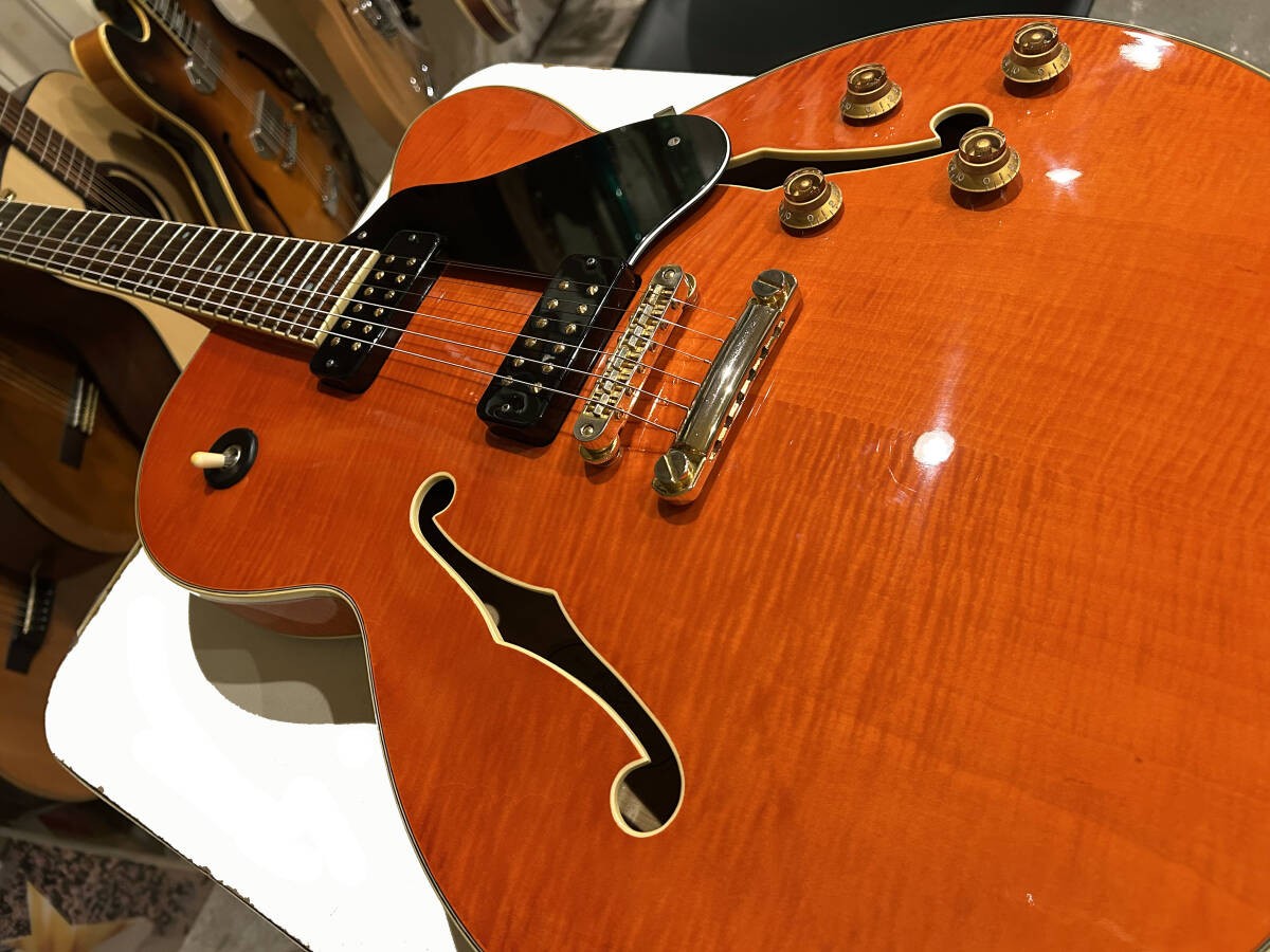 Rare Yamaha AES-1500, 1993 model, flame maple, cool rockabilly style sem #QY6FIB