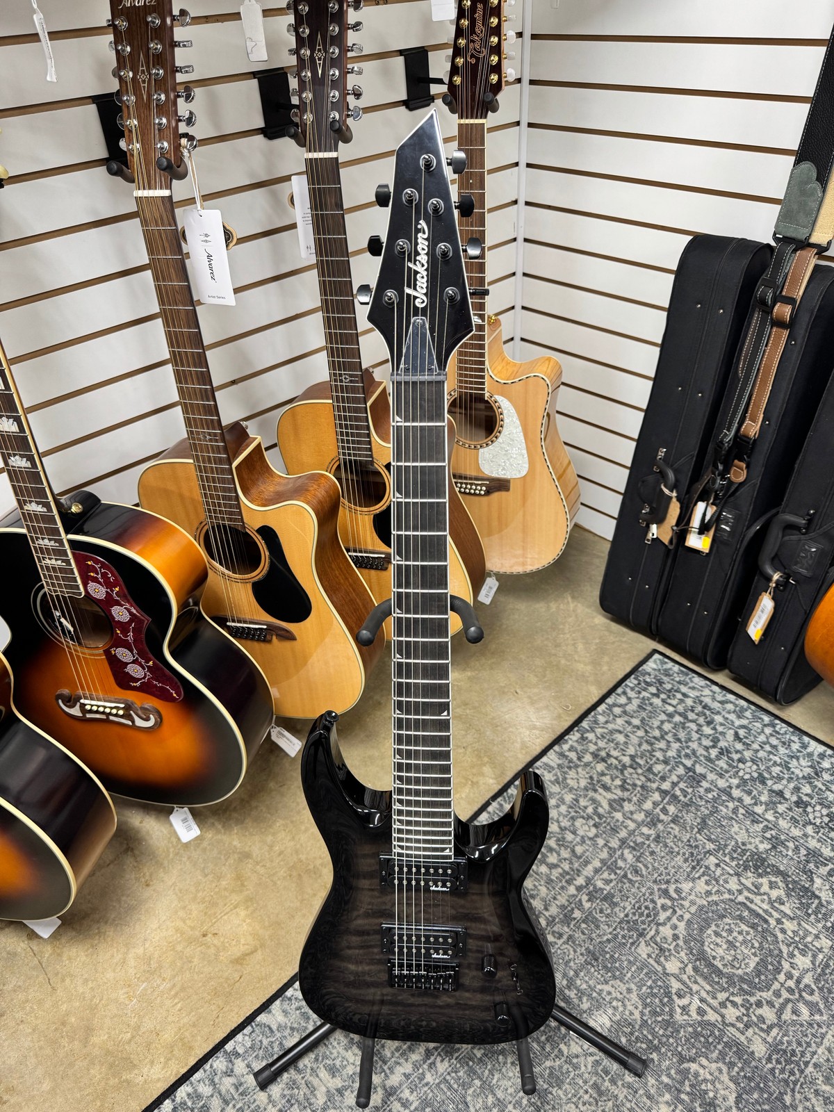 Jackson JS Series JS22-7 DKA QM – Transparent Black