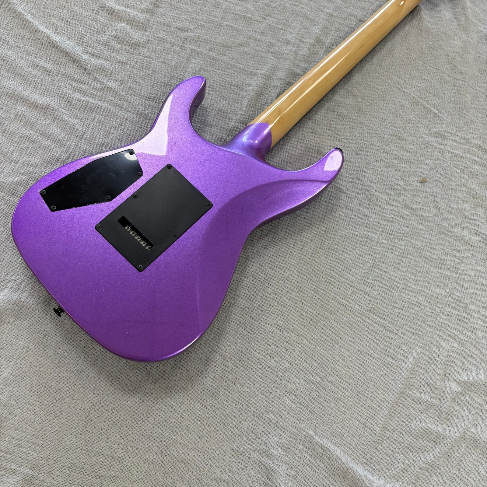 US Warehouse Purple Ouija Kirk Hammett Electric Guitar With Floyd Rose Tremolo