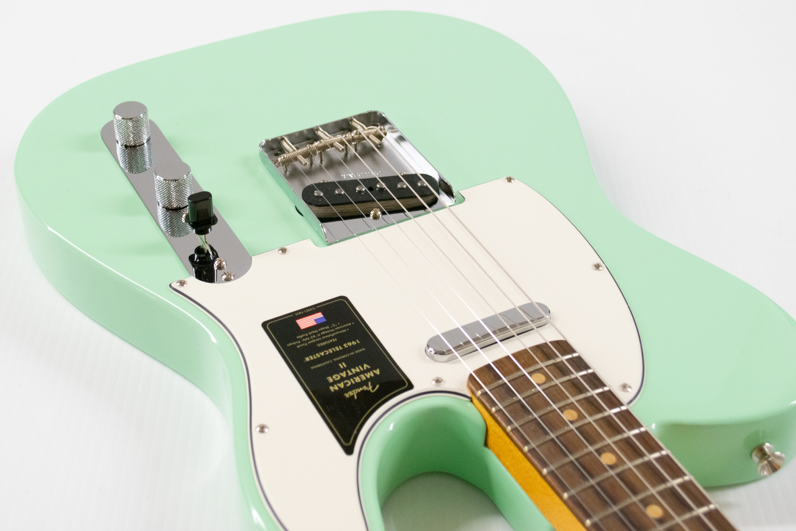 Fender American Vintage II 1963 Telecaster Electric Guitar – Surf Green