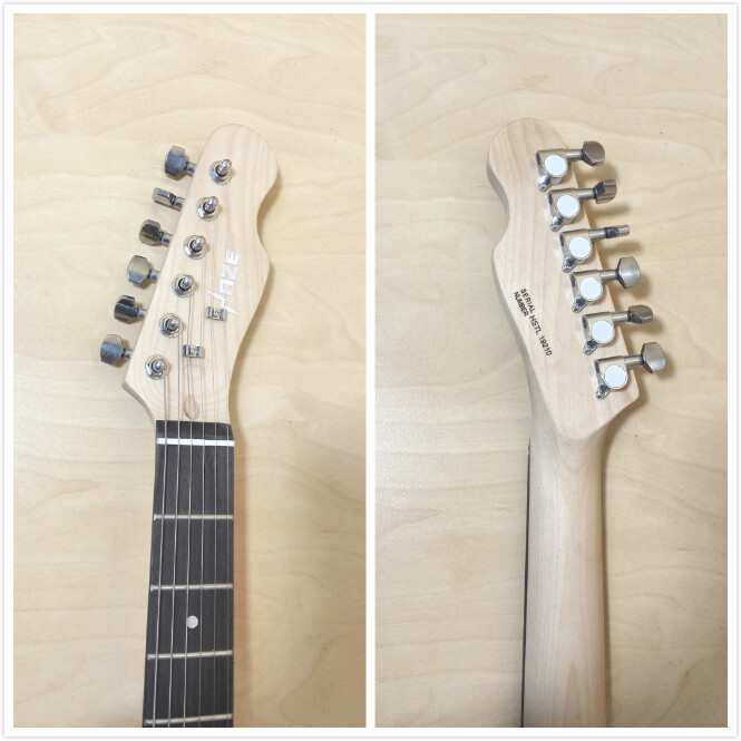 Haze 19210 Solid Basswood +Spalted Maple Veneer Electric Guitar+Deluxe Foam Case