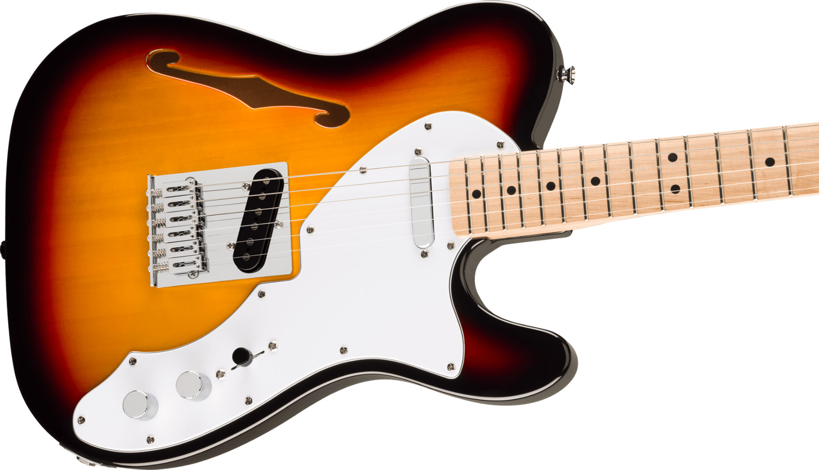 Fender Squier Affinity Series Telecaster Thinline Elec. Guitar, 3 color sunburst
