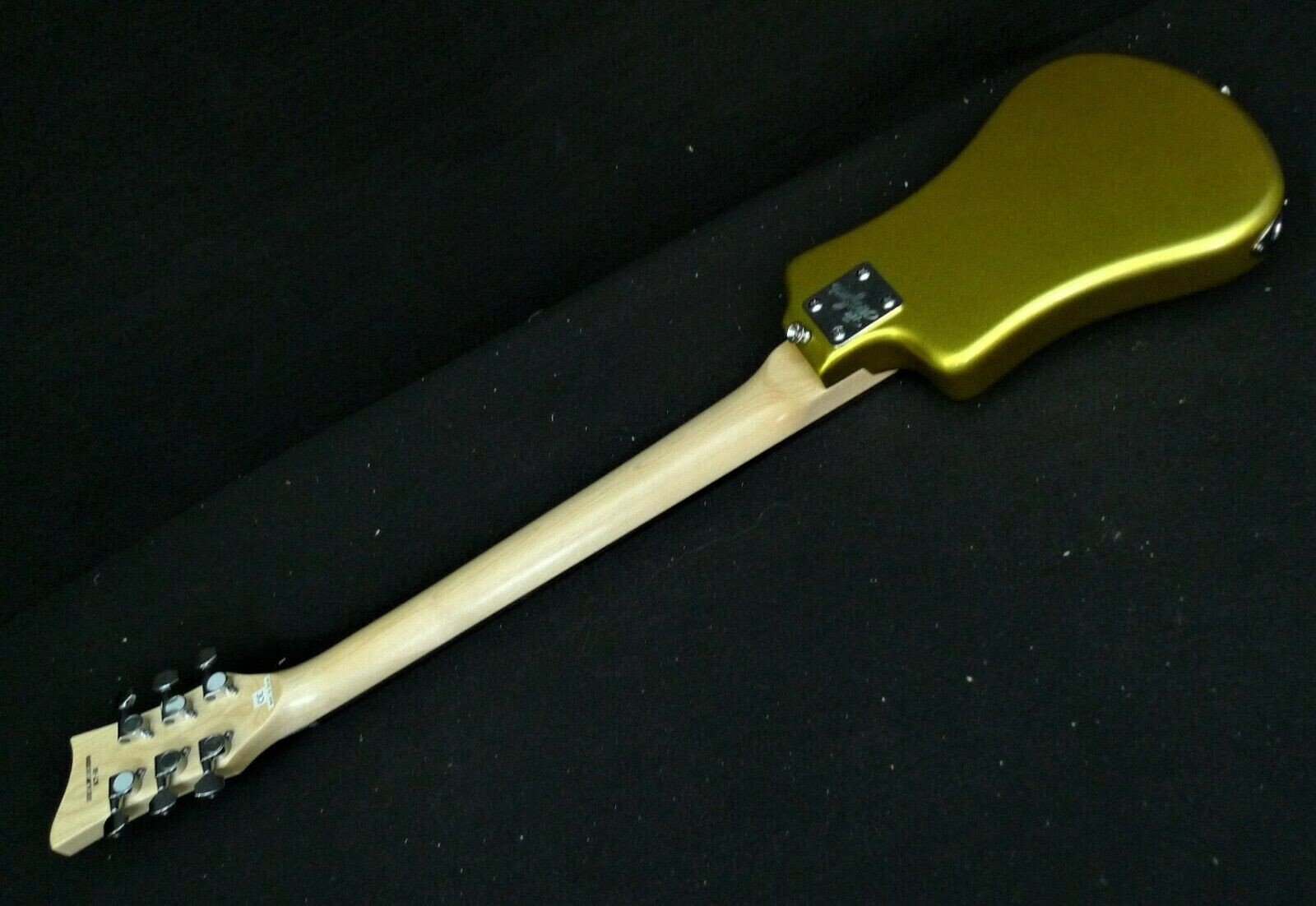 HOFNER HCT-SH-GT SHORTY TRAVEL Electric Guitar METALIC GOLD SPARKLE & Gig Bag