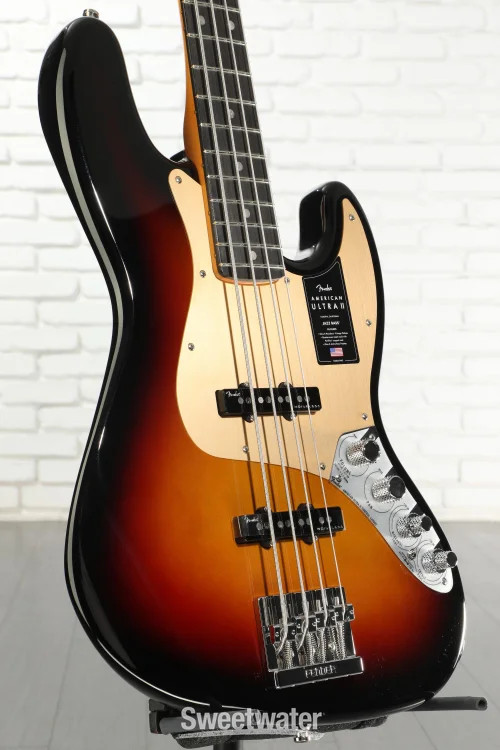 Fender American Ultra II Jazz Bass – Ultraburst, Ebony Fingerboard