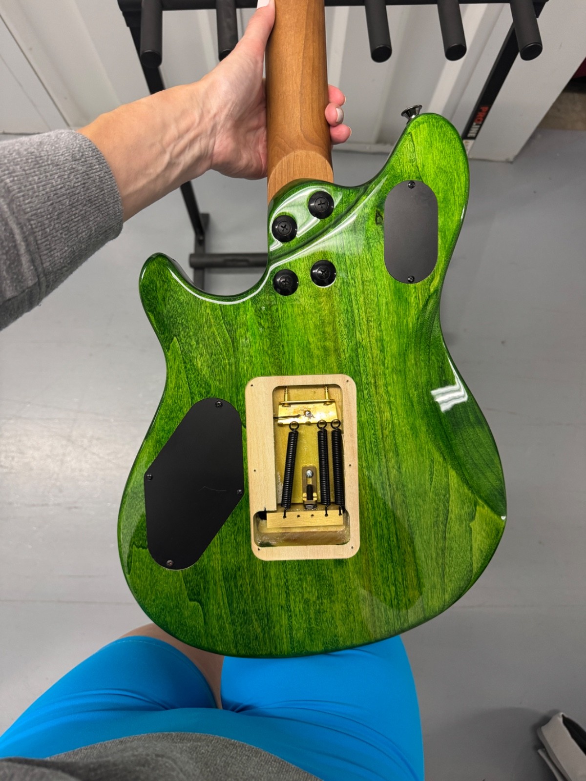 EVH Wolfgang WG Standard QM, Baked Maple Fingerboard, Transparent Green