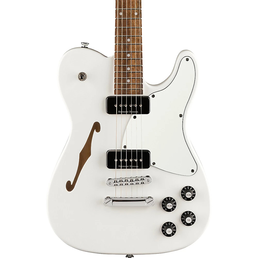 Fender Jim Adkins JA-90 Telecaster Thinline Electric Guitar Arctic White