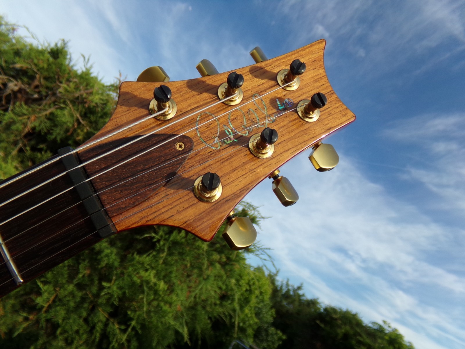 1999 PRS Custom 24 Artist model – Cherry Sunburst highly flamed curly maple top