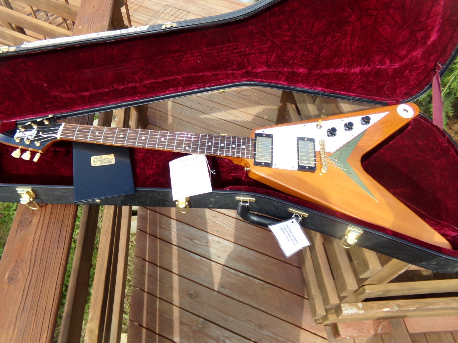 Gibson Historic Custom Shop Reissue Flying V 1959 – Natural finish exceptional