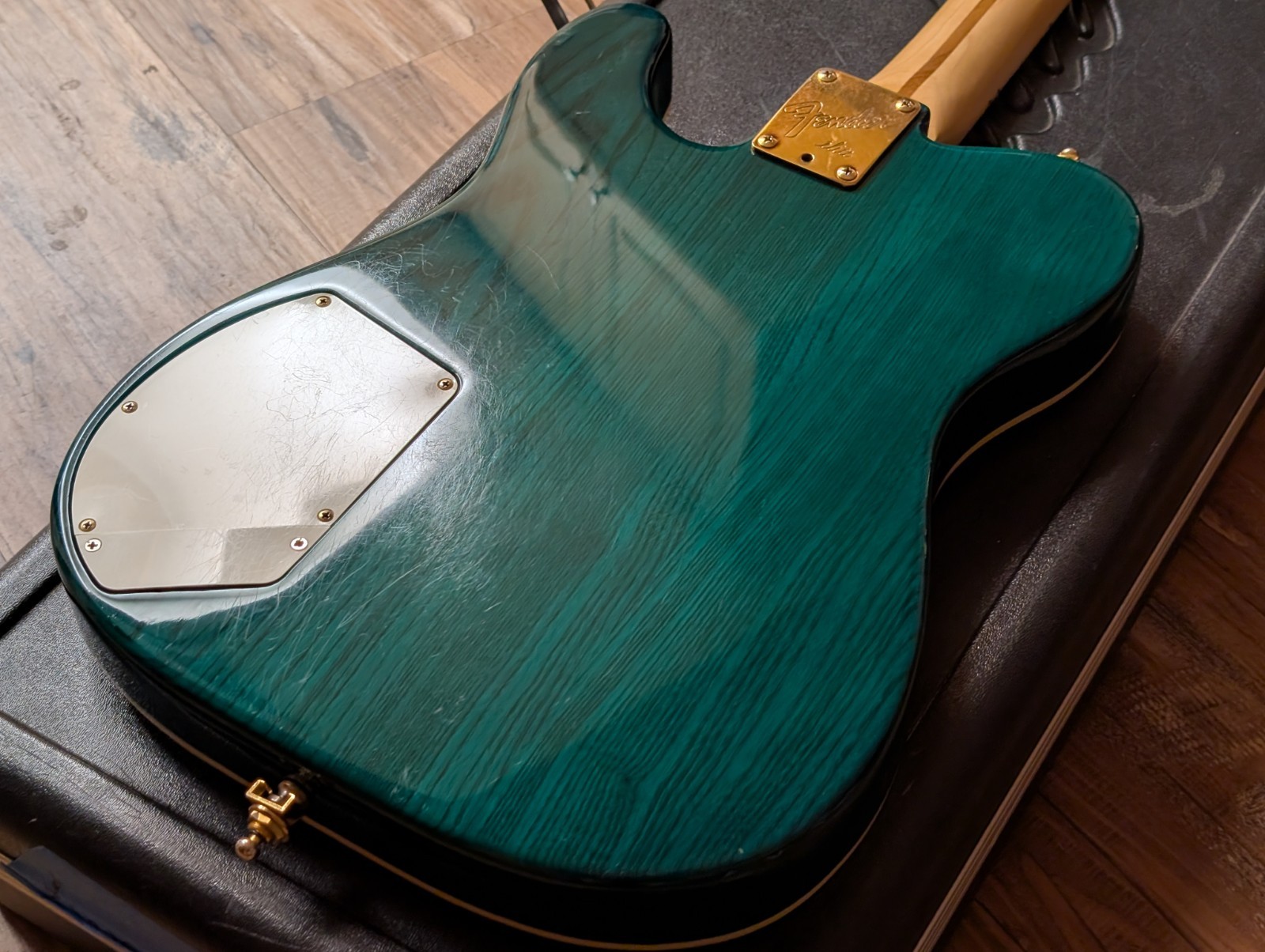 1983 Fender Telecaster Elite Gold Electric Guitar Trans Emerald Green W/HSC