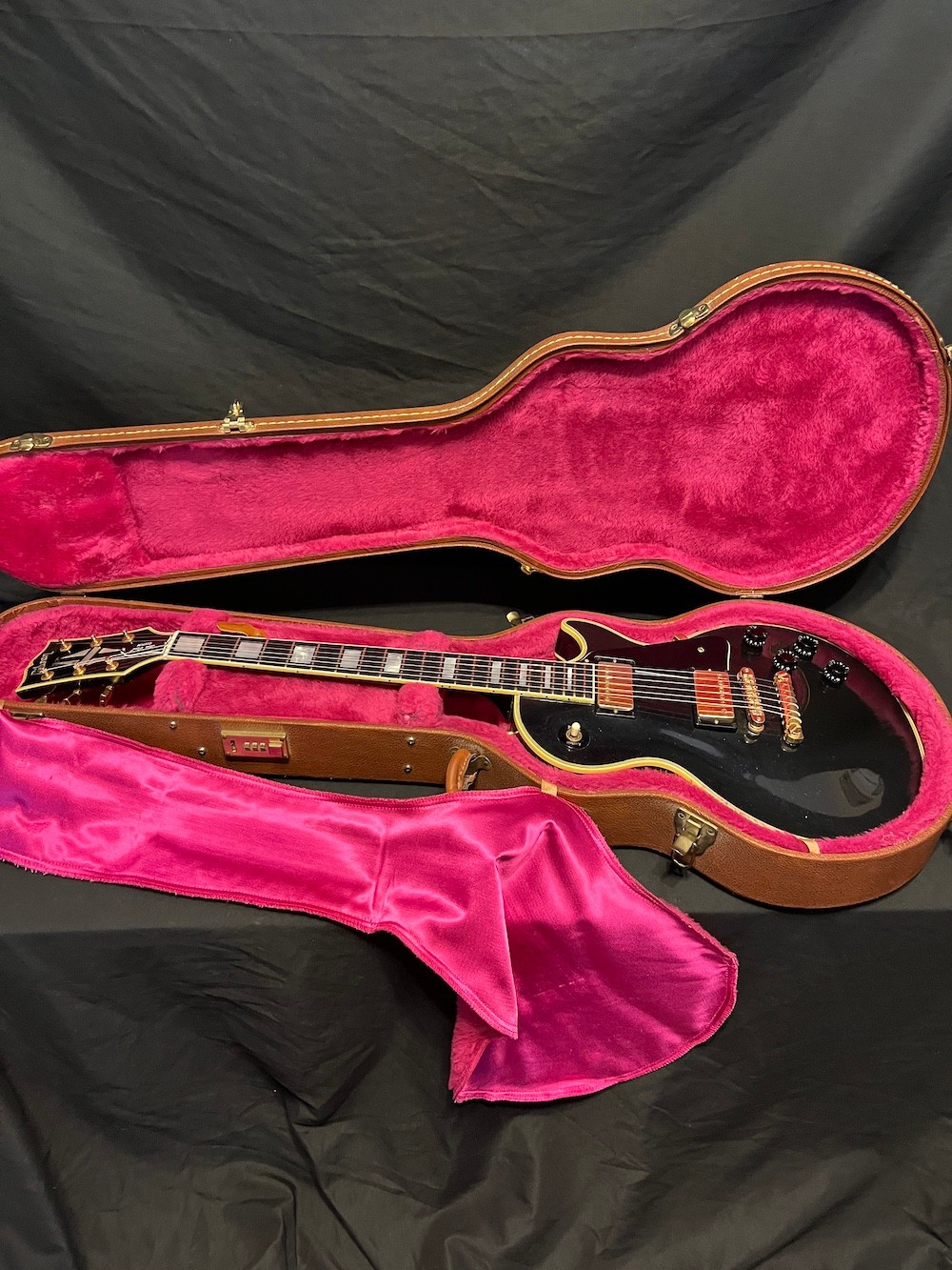 1991 Gibson Custom Shop Les Paul Custom Blue Cosmos Sparkle Factory Finish-OHSC
