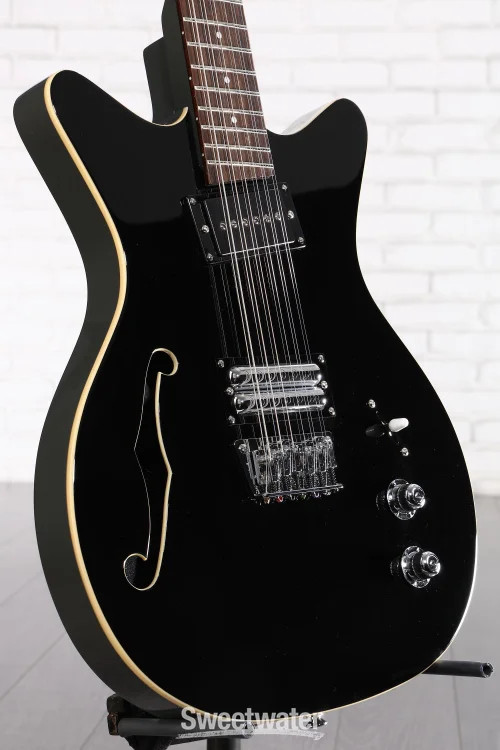 Danelectro Fifty Niner 12-string Semi-hollowbody Electric Guitar – Black Top
