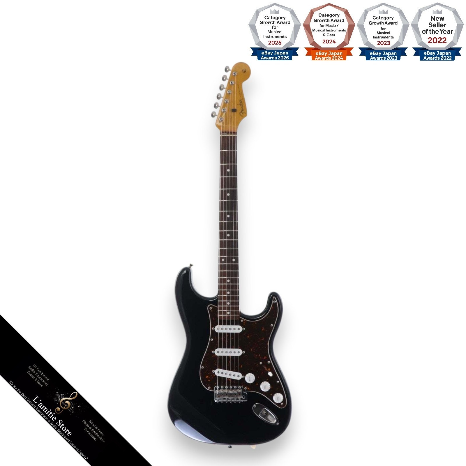 Fender Japan ST6270TX Stratocaster Black 62 Style Alder Body Maple Neck 5Way