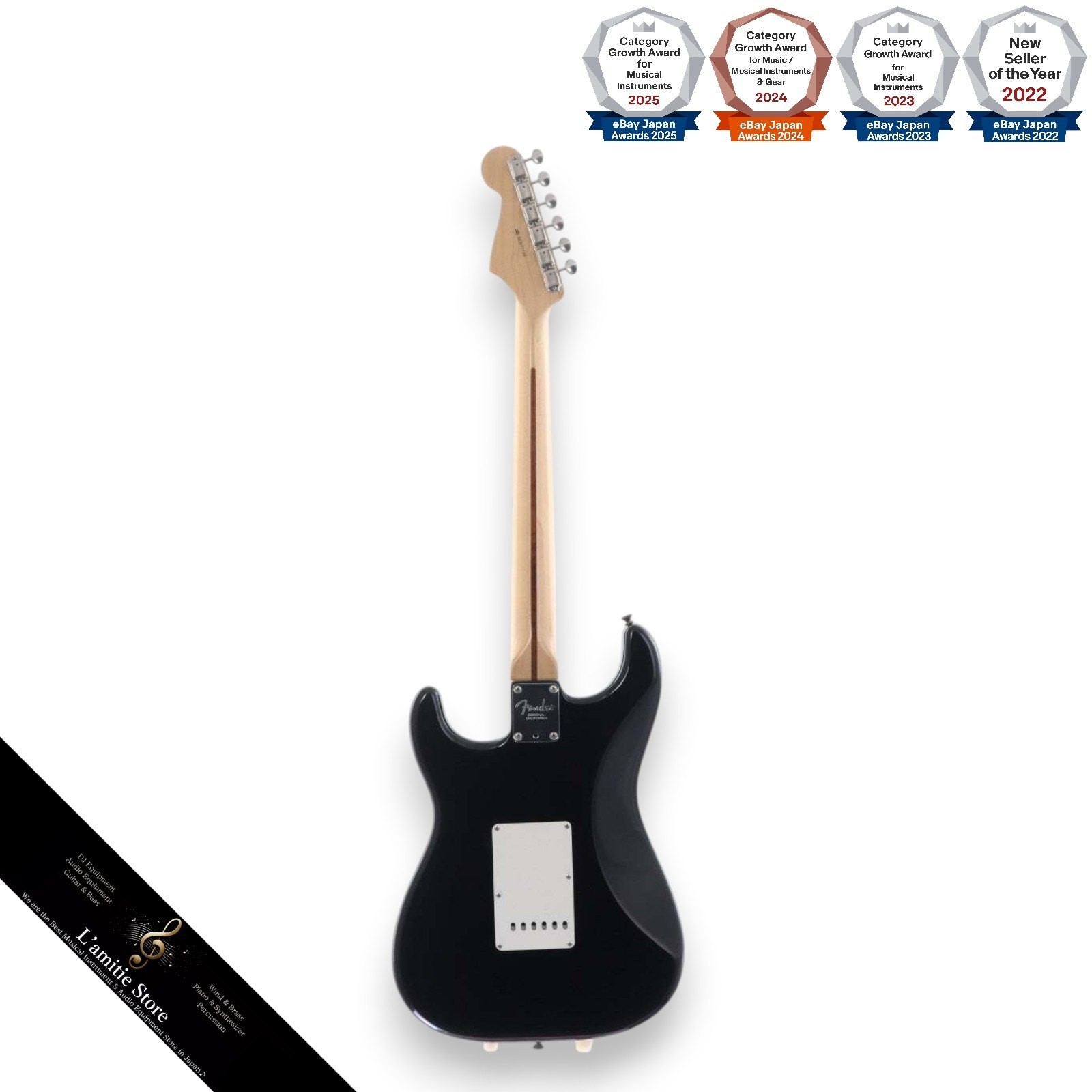 Fender Eric Clapton Stratocaster Black 2007 Alder/Maple NOS Noiseless Electric