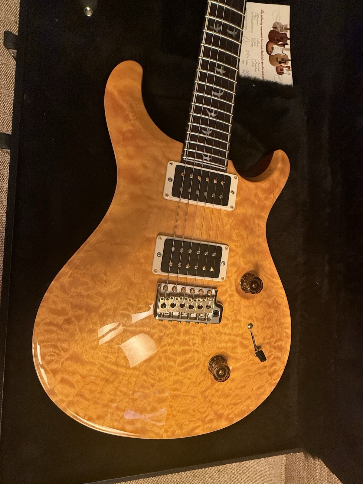 PRS Custom 24 Semi-Custom Curly Maple Top 85/15 Pickups – Mint Unplayed – OHSC